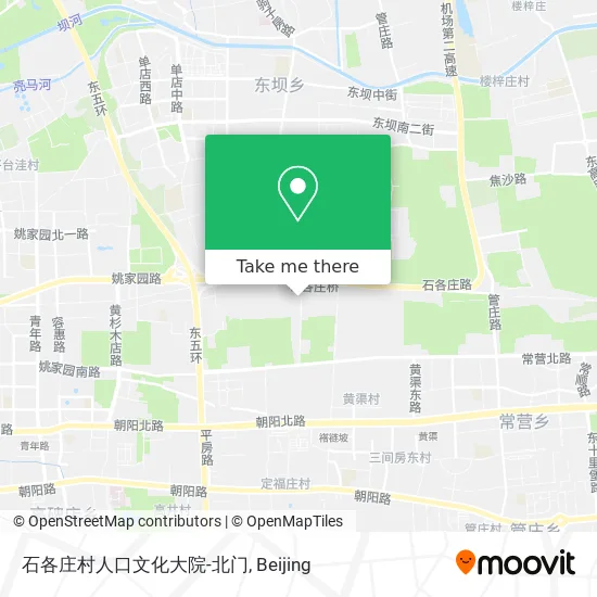 石各庄村人口文化大院-北门 map