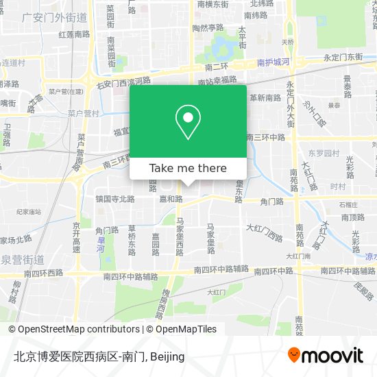 北京博爱医院西病区-南门 map