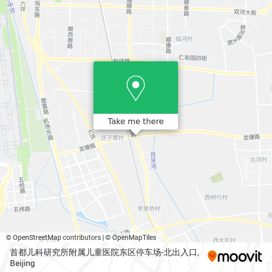 首都儿科研究所附属儿童医院东区停车场-北出入口 map