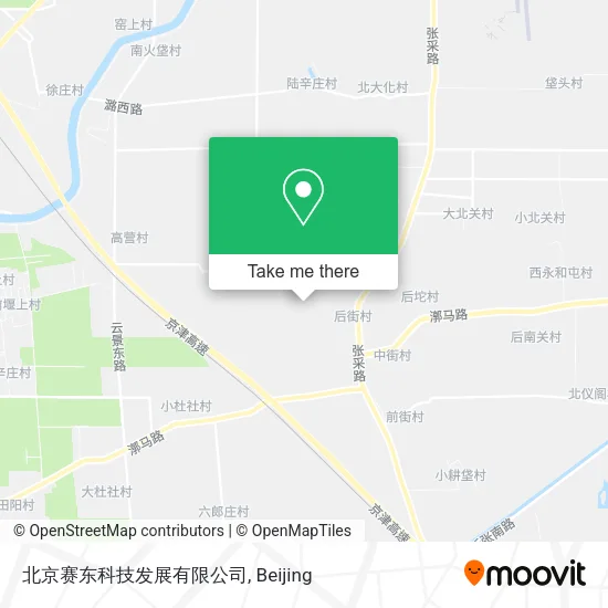 北京赛东科技发展有限公司 map