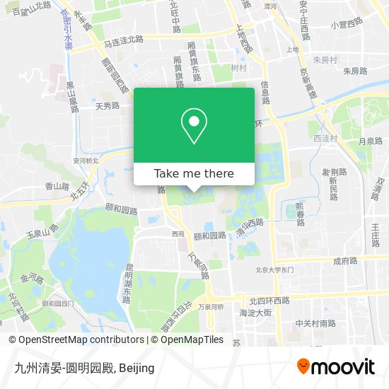 九州清晏-圆明园殿 map