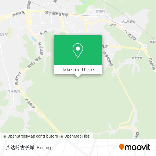 八达岭古长城 map