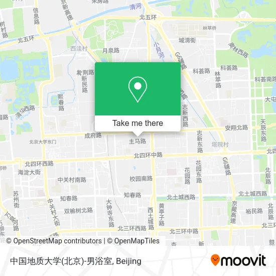 中国地质大学(北京)-男浴室 map