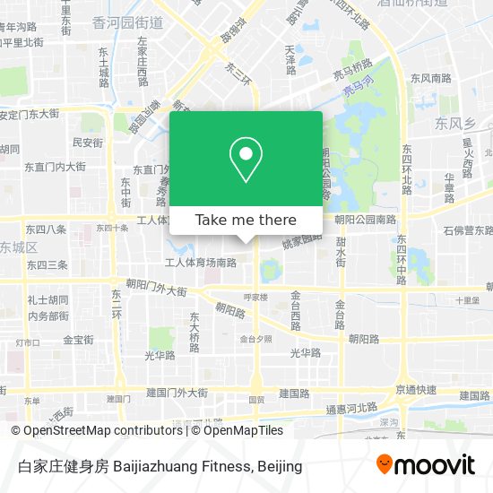 白家庄健身房 Baijiazhuang Fitness map