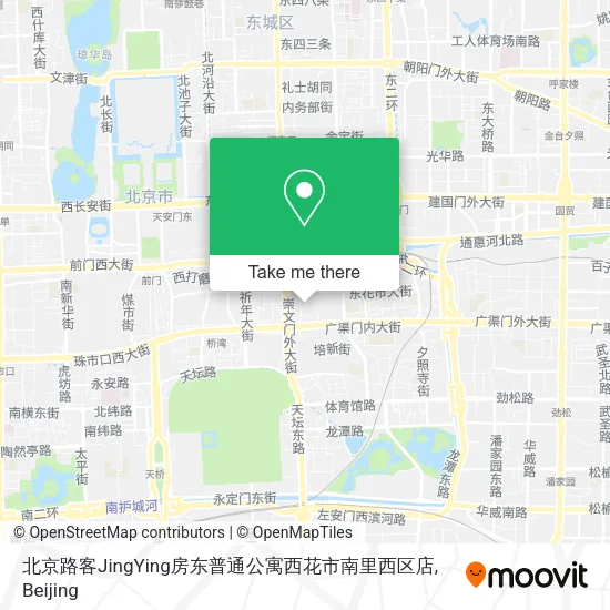 北京路客JingYing房东普通公寓西花市南里西区店 map