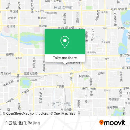 白云观-北门 map