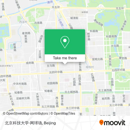 北京科技大学-网球场 map