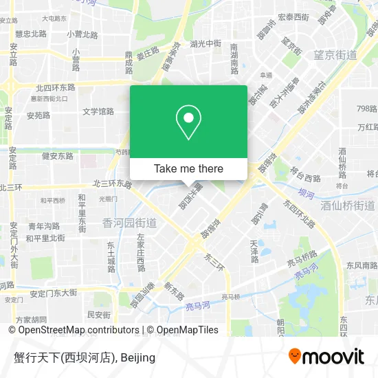 蟹行天下(西坝河店) map