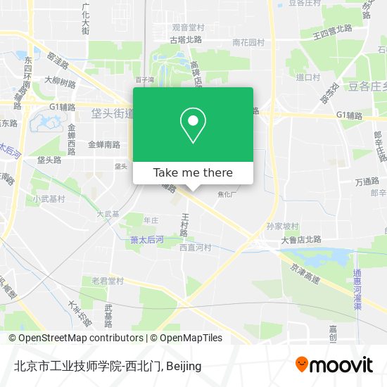 北京市工业技师学院-西北门 map
