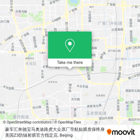 豪车汇奔驰宝马奥迪路虎大众原厂导航贴膜质保终身美国Z3防辐射膜官方指定店 map