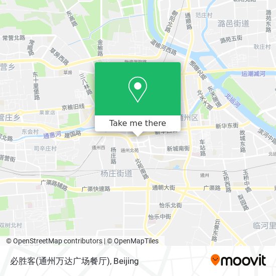 必胜客(通州万达广场餐厅) map