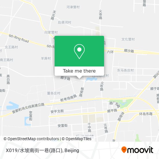 X019/水坡南街一巷(路口) map