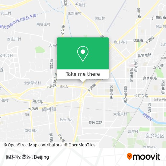 阎村收费站 map
