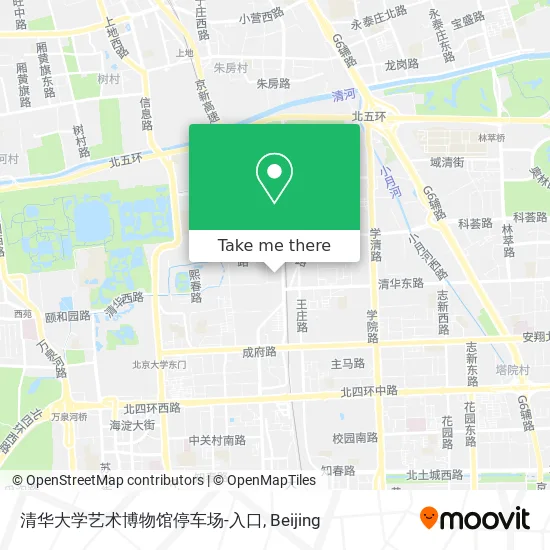 清华大学艺术博物馆停车场-入口 map