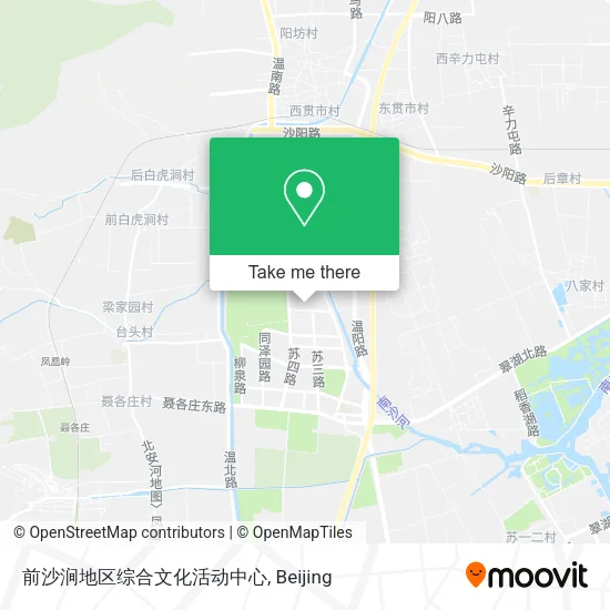 前沙涧地区综合文化活动中心 map