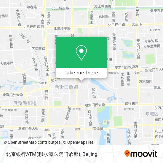 北京银行ATM(积水潭医院门诊部) map