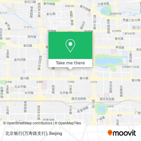 北京银行(万寿路支行) map
