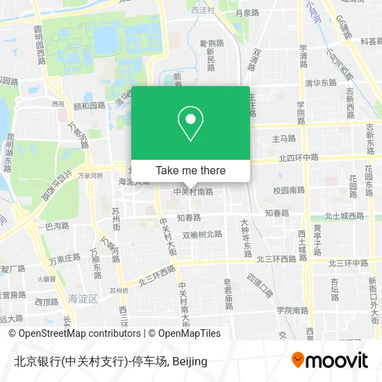 北京银行(中关村支行)-停车场 map