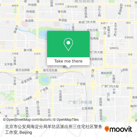 北京市公安局海淀分局羊坊店派出所三住宅社区警务工作室 map