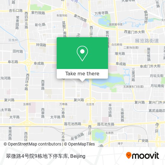 翠微路4号院9栋地下停车库 map
