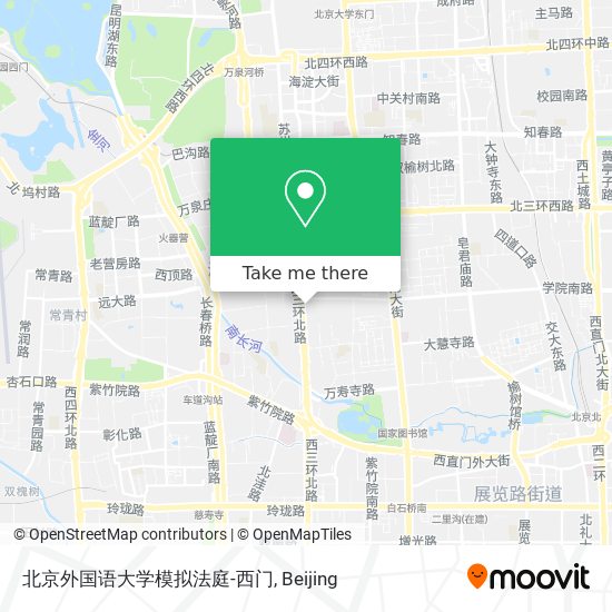 北京外国语大学模拟法庭-西门 map