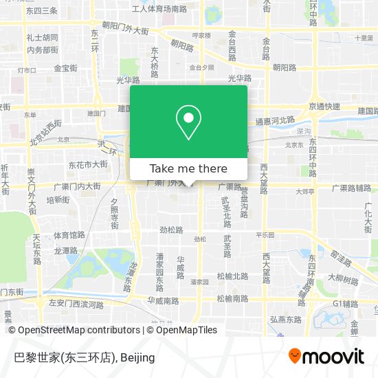 巴黎世家(东三环店) map