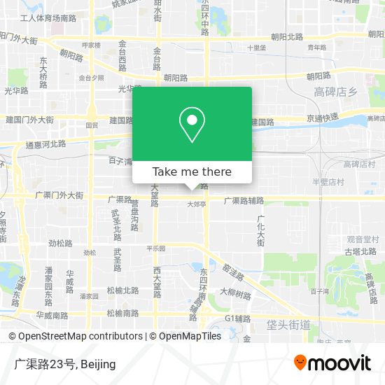 广渠路23号 map