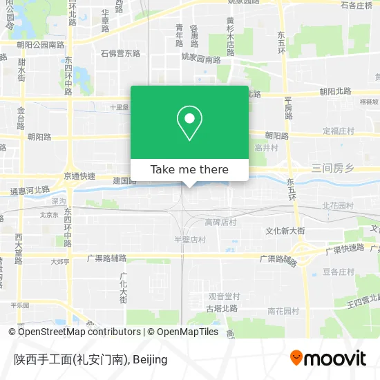 陕西手工面(礼安门南) map