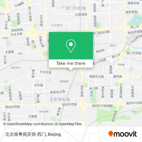 北京南粤苑宾馆-西门 map