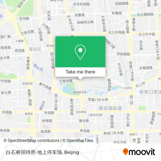 白石桥招待所-地上停车场 map