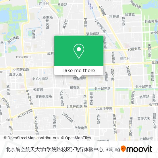 北京航空航天大学(学院路校区)-飞行体验中心 map