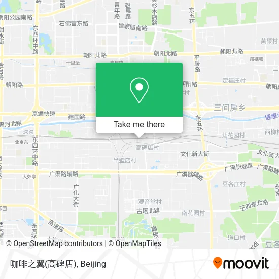咖啡之翼(高碑店) map
