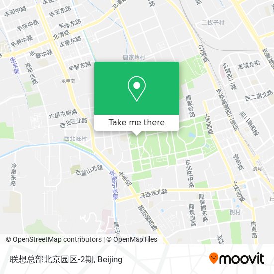 联想总部北京园区-2期 map
