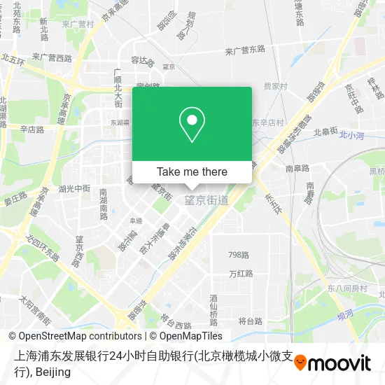 上海浦东发展银行24小时自助银行(北京橄榄城小微支行) map