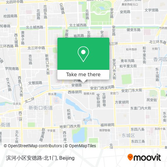 滨河小区安德路-北1门 map
