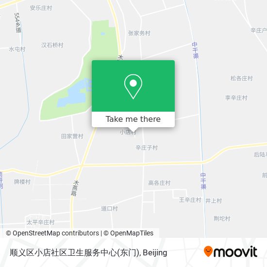 顺义区小店社区卫生服务中心(东门) map