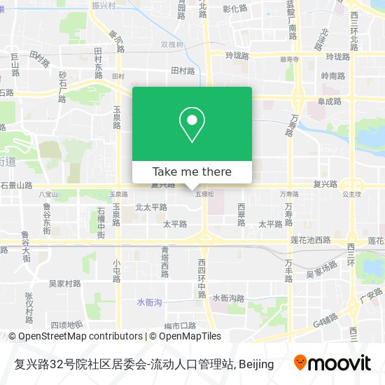 复兴路32号院社区居委会-流动人口管理站 map