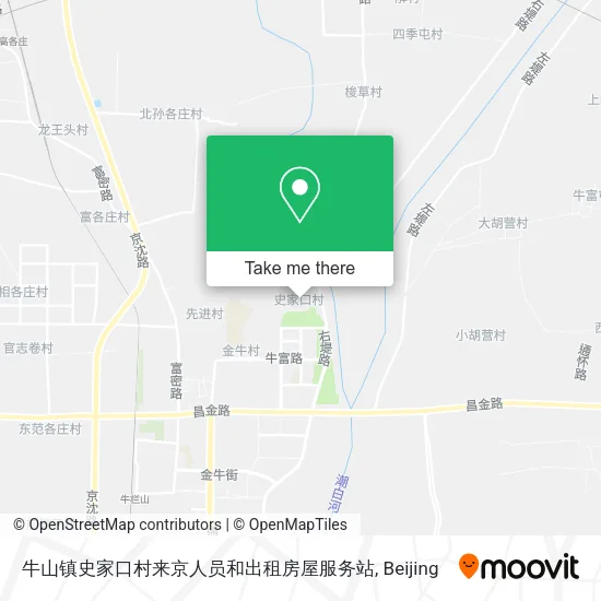 牛山镇史家口村来京人员和出租房屋服务站 map