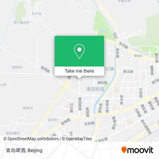 青岛啤酒 map