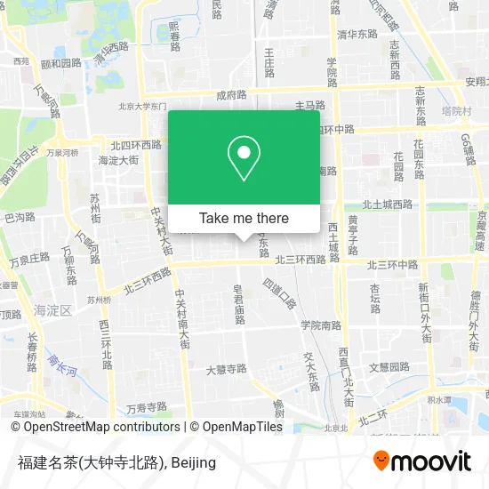 福建名茶(大钟寺北路) map