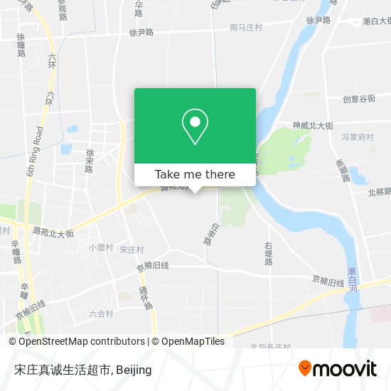 宋庄真诚生活超市 map