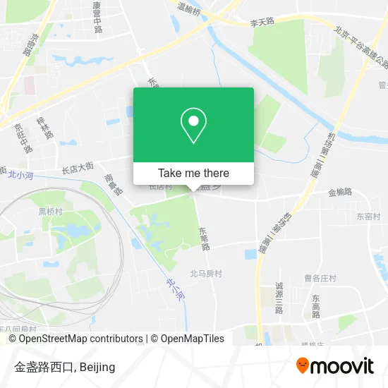 金盏路西口 map