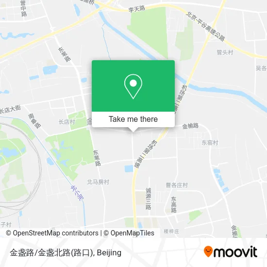 金盏路/金盏北路(路口) map