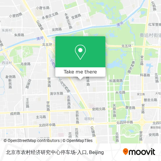 北京市农村经济研究中心停车场-入口 map