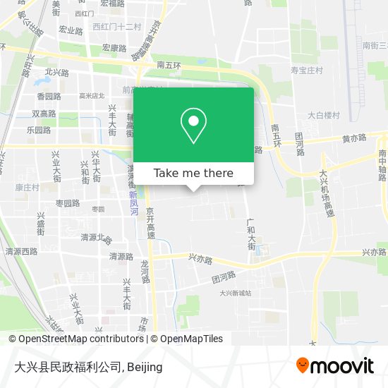 大兴县民政福利公司 map
