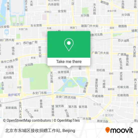 北京市东城区接收捐赠工作站 map