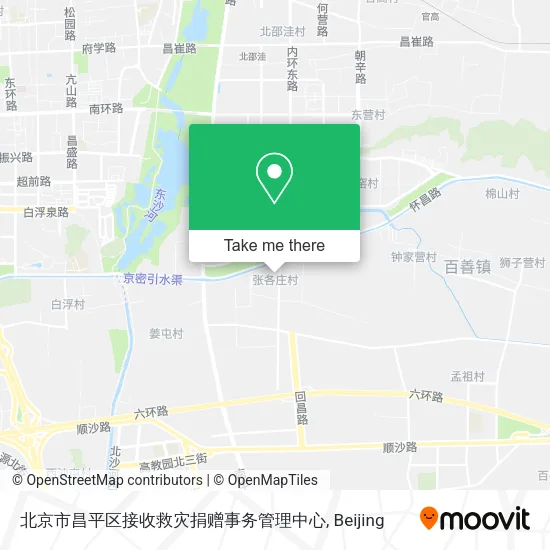 北京市昌平区接收救灾捐赠事务管理中心 map