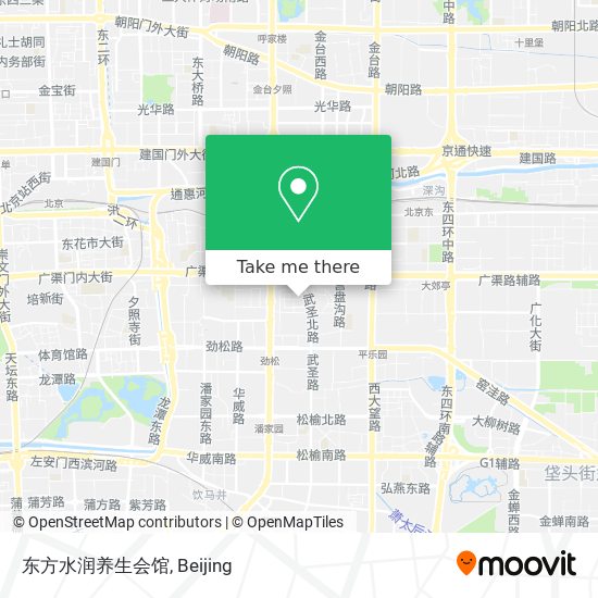 东方水润养生会馆 map