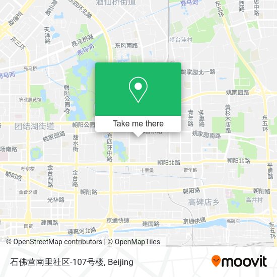 石佛营南里社区-107号楼 map