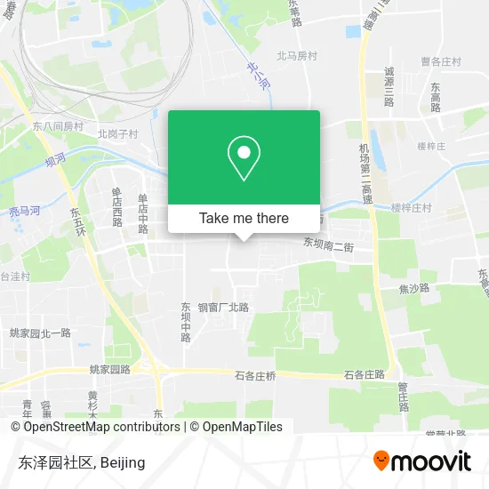 东泽园社区 map